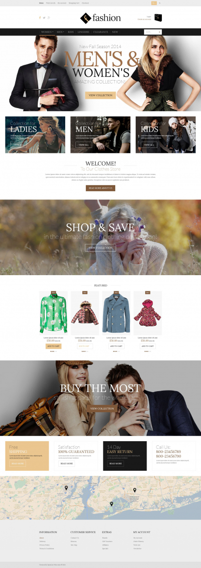 Купить готовый дизайн для интернет-магазина одежды №1718