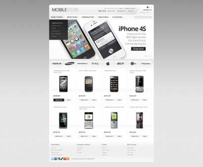 Дизайн для интернет-магазина мобильных телефонов и аксессуаров №1145