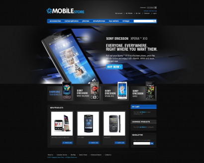 Купить дизайн интернет-магазина мобильных телефонов и аксессуаров №1156