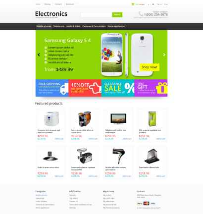 Дизайн интернет-магазина электроники №1274
