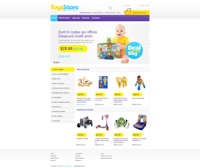 Дизайн интернет-магазина игрушек №1389