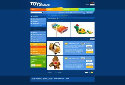 Купить готовый дизайн магазина игрушек №1412