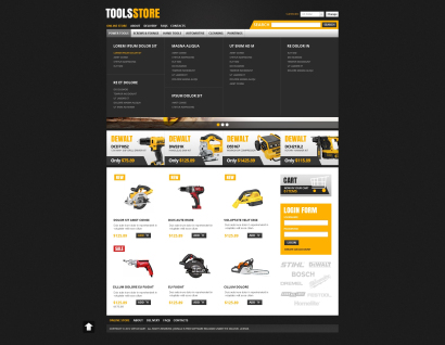Дизайн для интернет-магазина инструментов и оборудования №1523