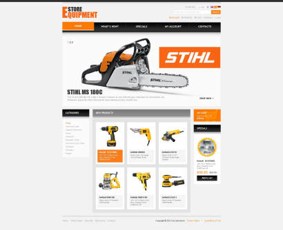 Дизайн для интернет-магазина инструментов и оборудования №1532