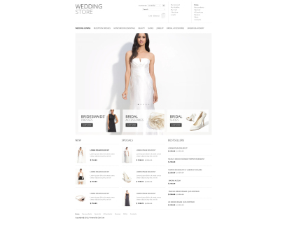 Купить дизайн для свадебного интернет-магазина №1572