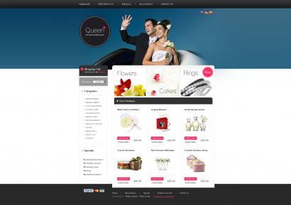 Дизайн для интернет-магазина свадебных товаров №1579