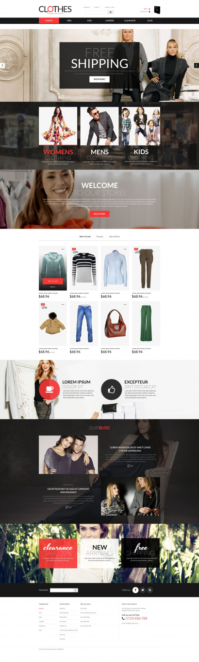 Дизайн для интернет-магазина одежды №1720