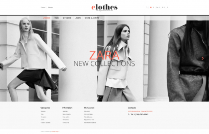 Купить готовый дизайн интернет-магазина одежды №1758