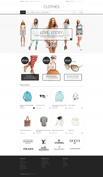 Купить готовый дизайн для интернет-магазина одежды №1769