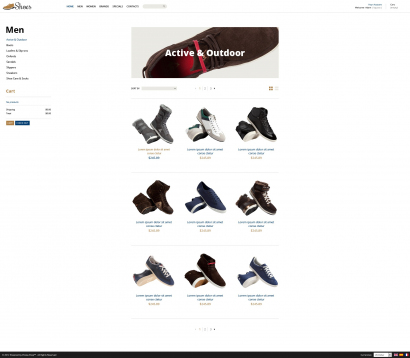 Купить готовый дизайн для обувного интернет-магазина №1916