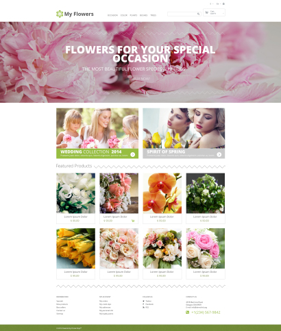 Дизайн цветочного интернет-магазина №2688