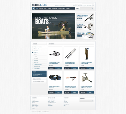 Дизайн интернет-магазина товаров для рыбалки №2906