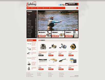 Дизайн для интернет-магазина товаров для рыбалки №2909
