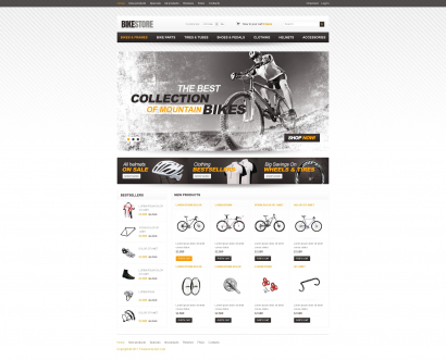 Дизайн для интернет-магазина велосипедов №3026